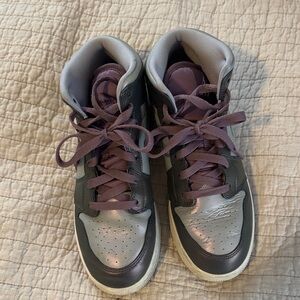 Jordan Women's Sneakers in Purple and Gray